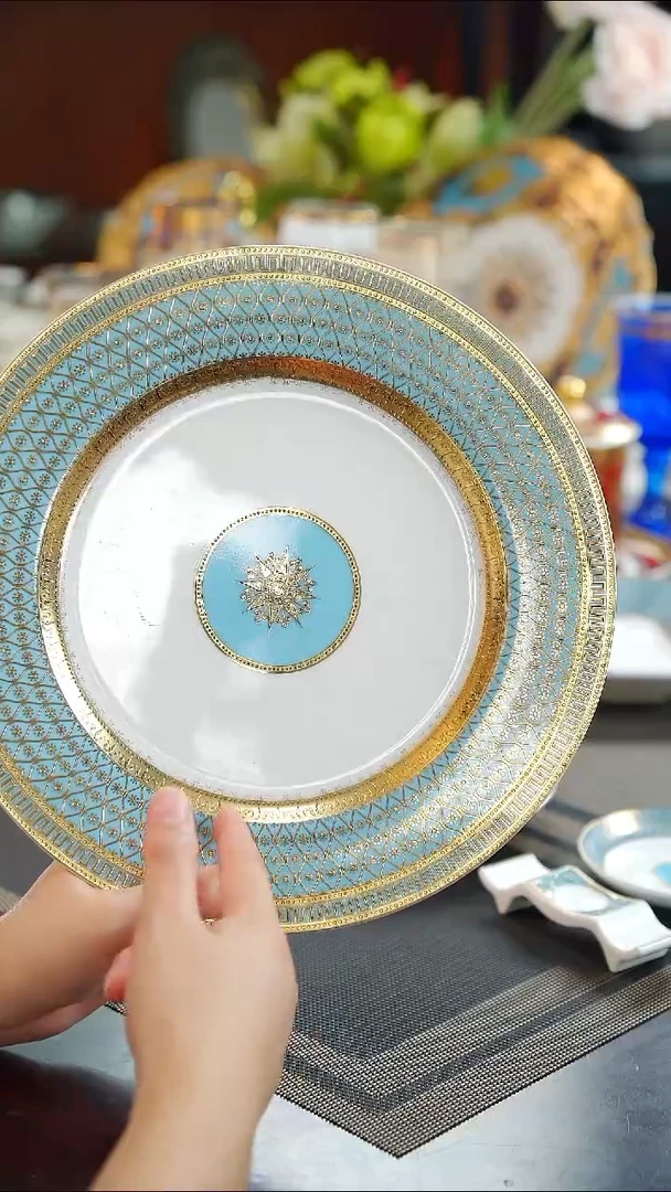 瓷片10.5英寸平盘 1个