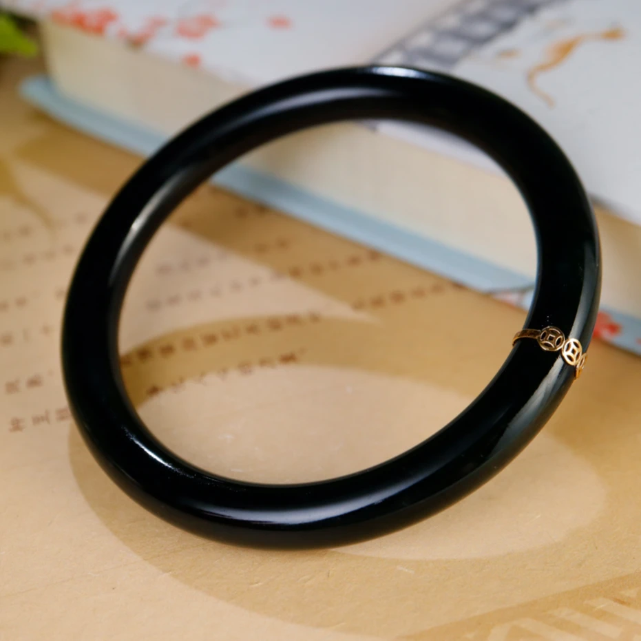 白玉世家18K金五路财财手镯（多样性发其一）