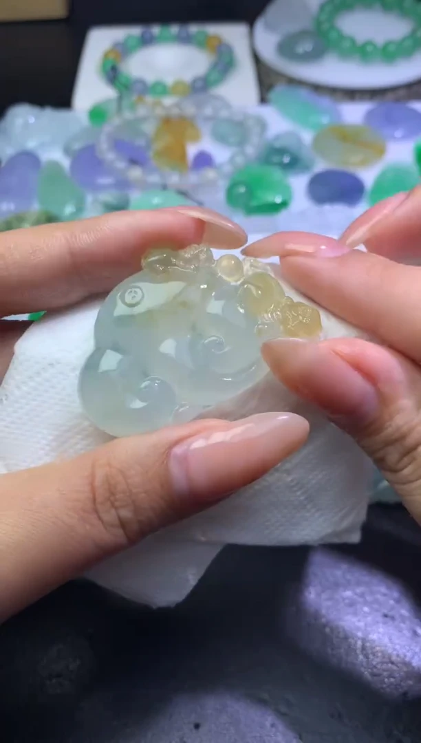 未镶嵌定制翡翠O****~毛货