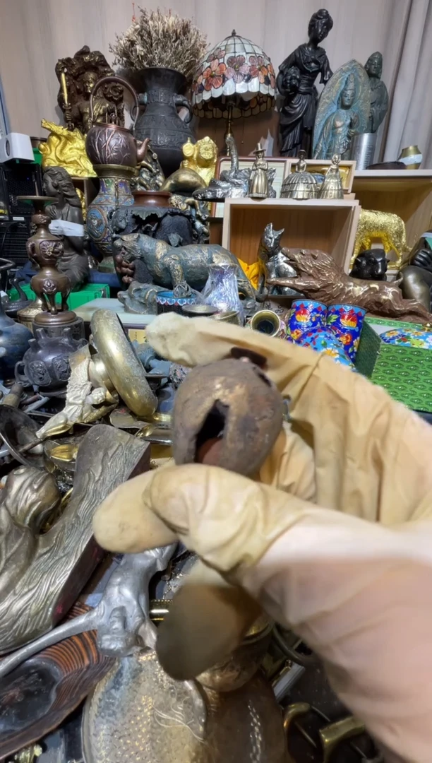 茶盏大阪回流商品铜器摆件3