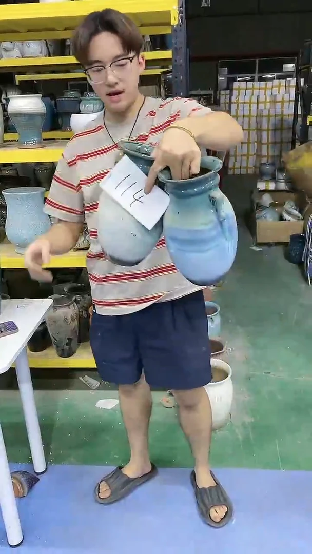 宜兴紫砂粗陶花盆