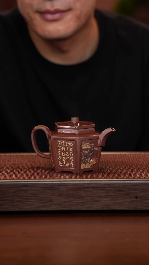 茶壶紫砂挑**剑徐壶记精品紫砂壶