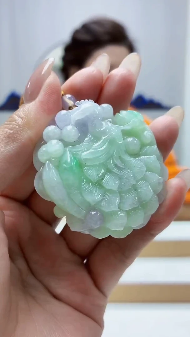 未镶嵌定制翡翠4829MM-毛货挂件21