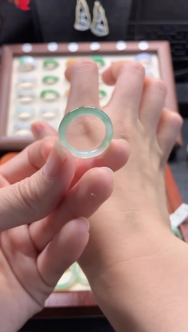 未镶嵌定制翡翠圈口12号  48小时鉴赏期