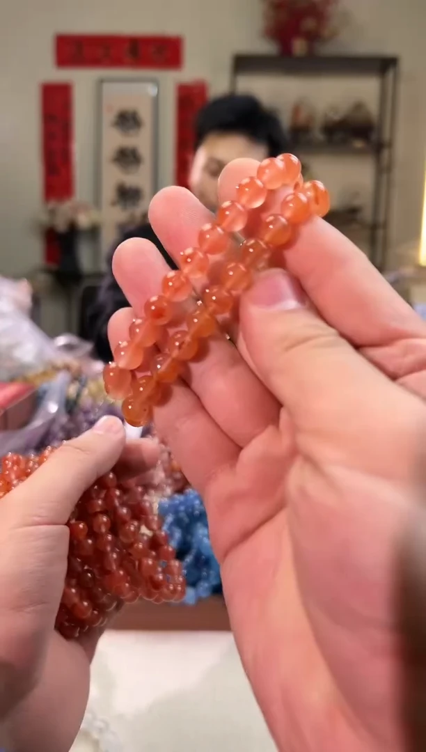 【闪购商品】南红玛瑙手链未镶嵌8mm＋南红玛瑙（多样性发其一）