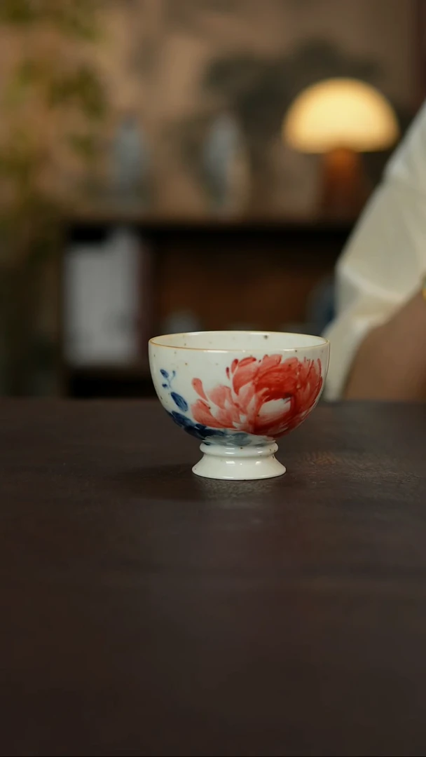 杯景德镇陶瓷杯碗柴烧多人