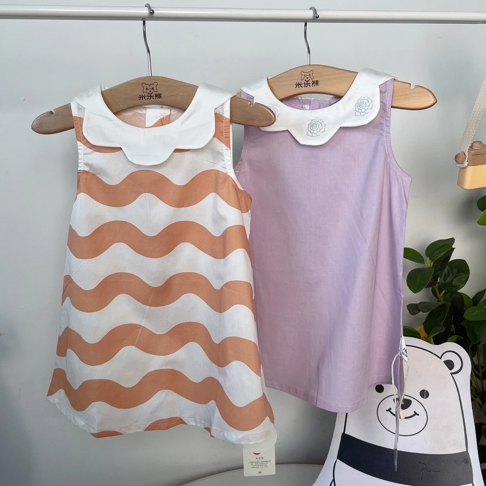 8312米乐熊 女宝连衣裙裙子儿童装夏季新款宝宝女孩舒适薄款