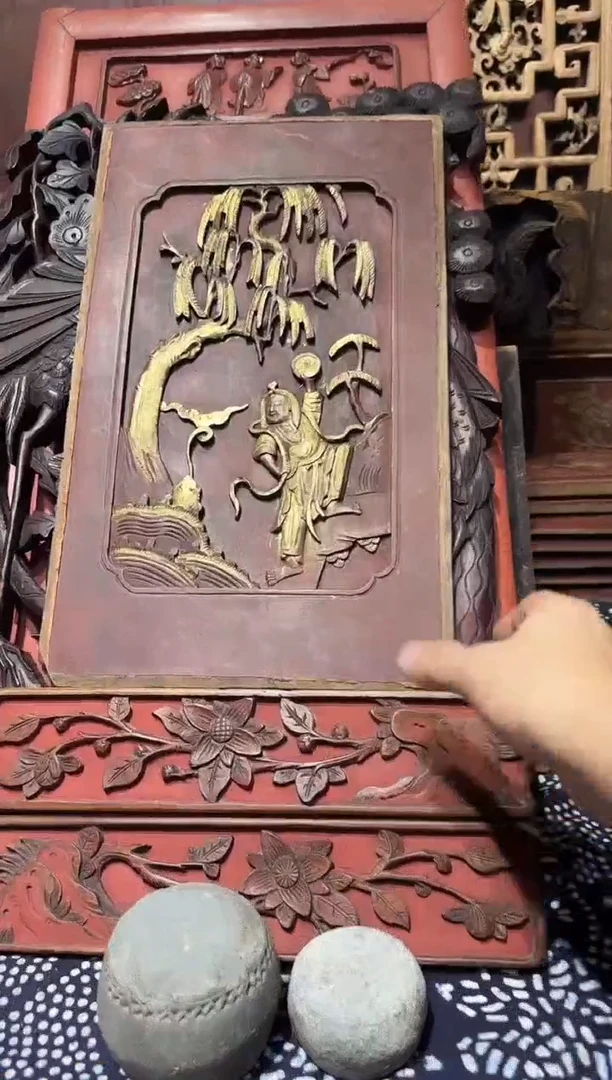 香榧木崔****睹老木雕老物件