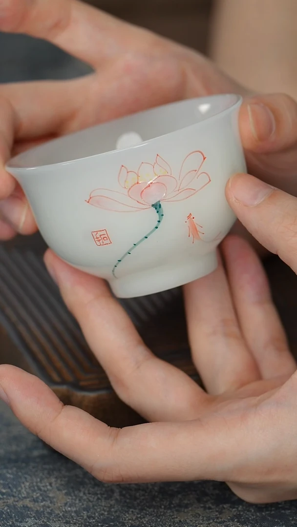 【冰种璞玉莲花杯】【12西泠礼盒】