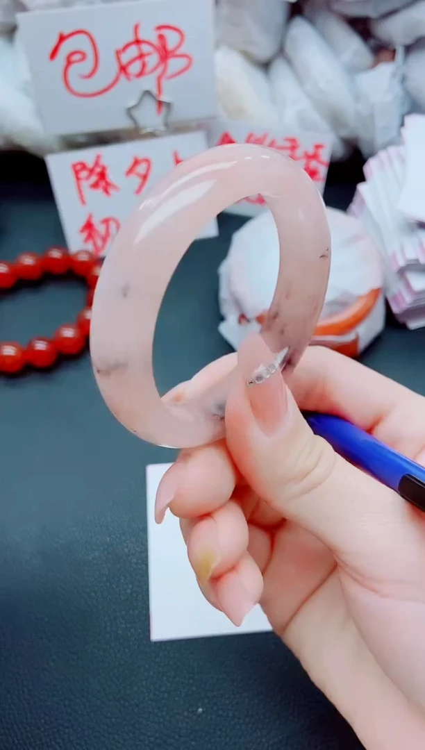 【闪购商品】石英质玉手镯未镶嵌J197-51-52