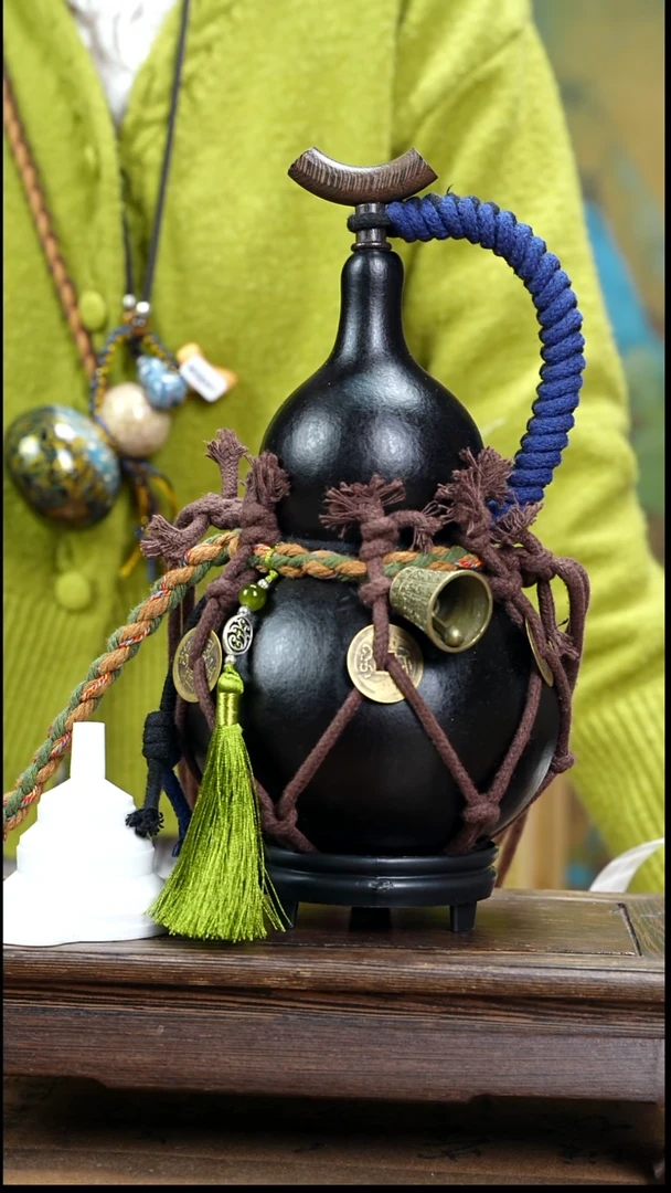 WS085网兜款大漆酒葫芦（现货现发）