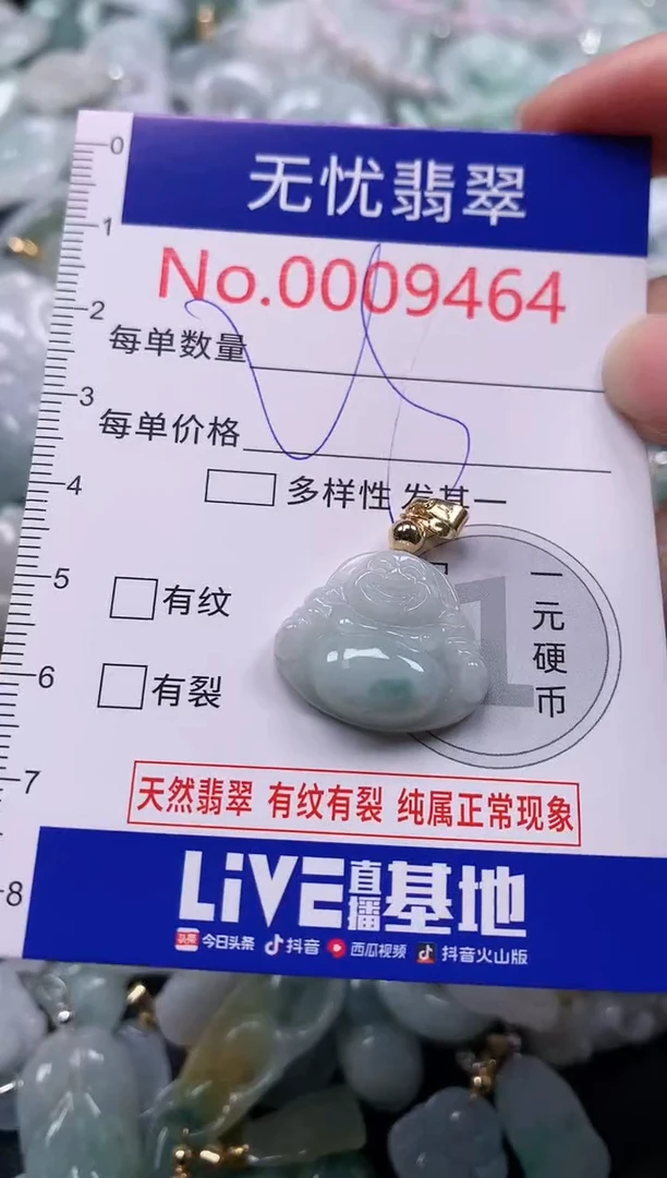 吊坠(不含链)未镶嵌翡翠9464