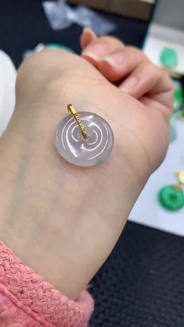 【闪购商品】翡翠颈饰18K金镶嵌            8