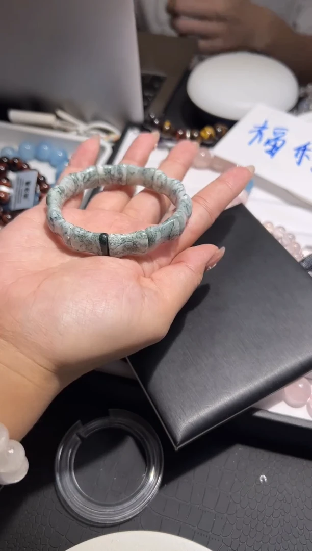 未镶嵌手链玛瑙/玉髓水草玛瑙手牌