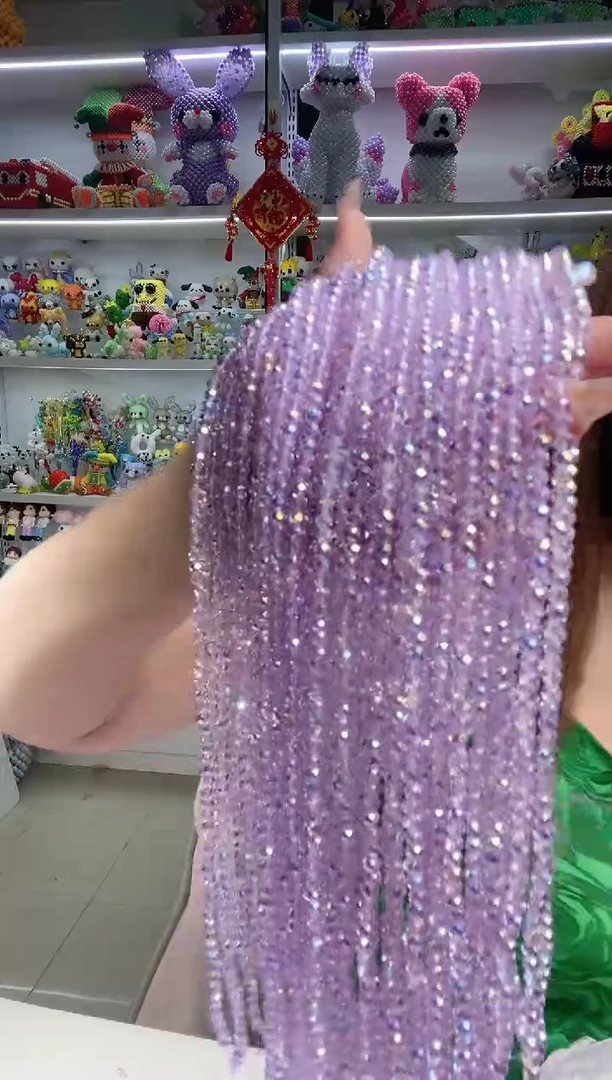 玻璃1440卡4水晶进口彩10条紫色