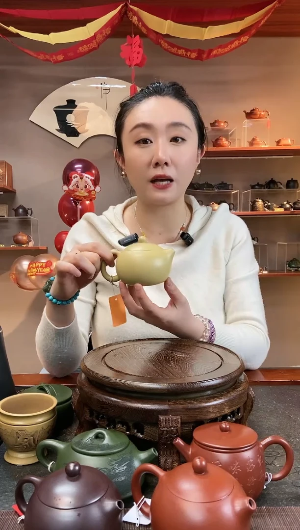 【闪购商品】紫砂茶壶本山绿泥卡盖西施