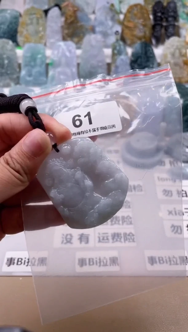 【闪购商品】翡翠颈饰未镶嵌天然缅甸A货翡翠61