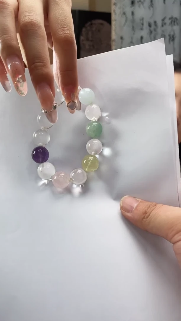 未镶嵌手链水晶牛鼻孔多宝手串