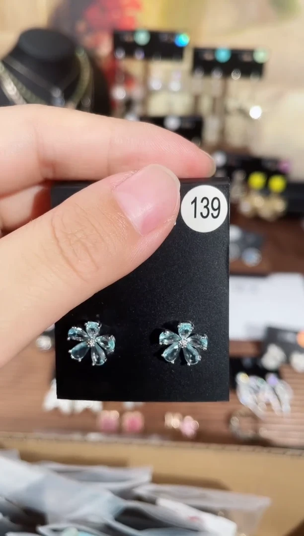 铜合金合成立方氧化锆925银豆139