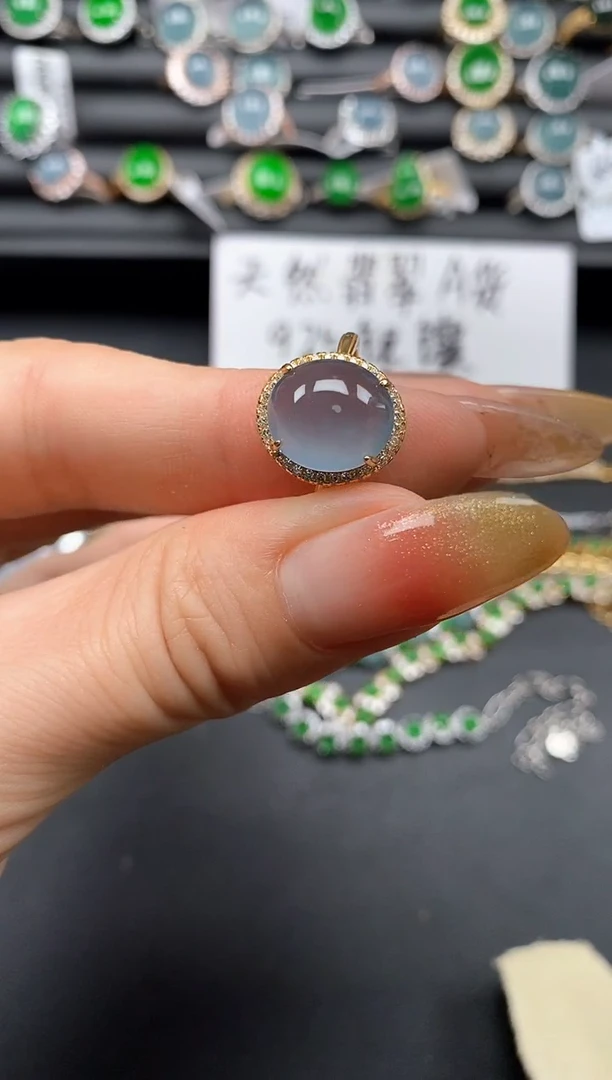 银S925镶嵌戒指翡翠11111