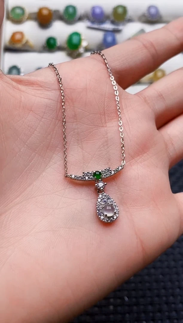 银S925镶嵌戒指翡翠1956