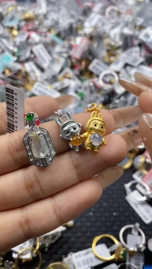 翡翠戒指银S925镶嵌2222222   1
