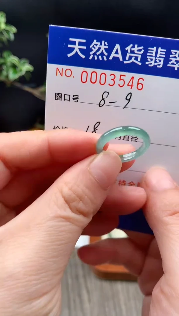 未镶嵌戒指翡翠8-9#