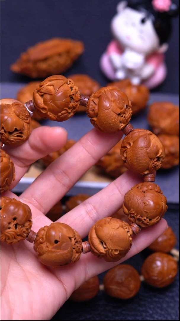 手串/手链橄榄核用****7莲花