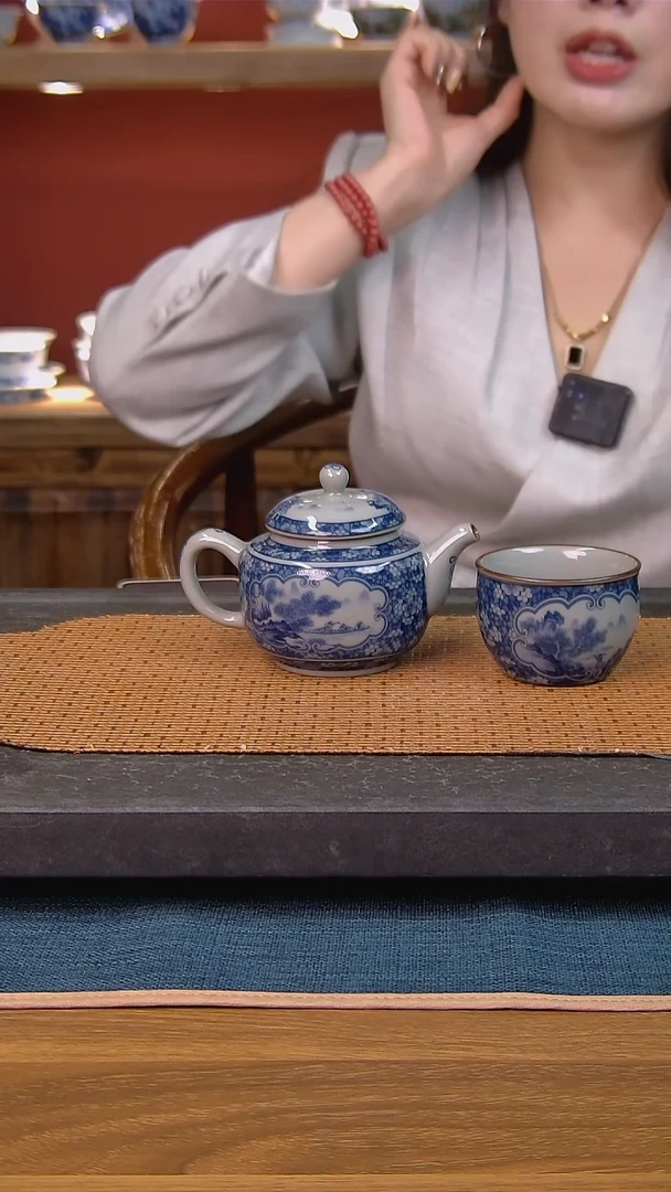 简装家用款2件套 老陶泥开片纹陶瓷茶具