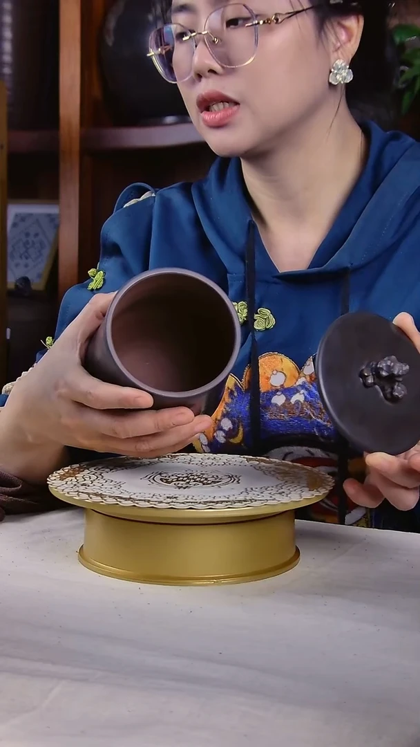 坭兴陶观山罐纯手工