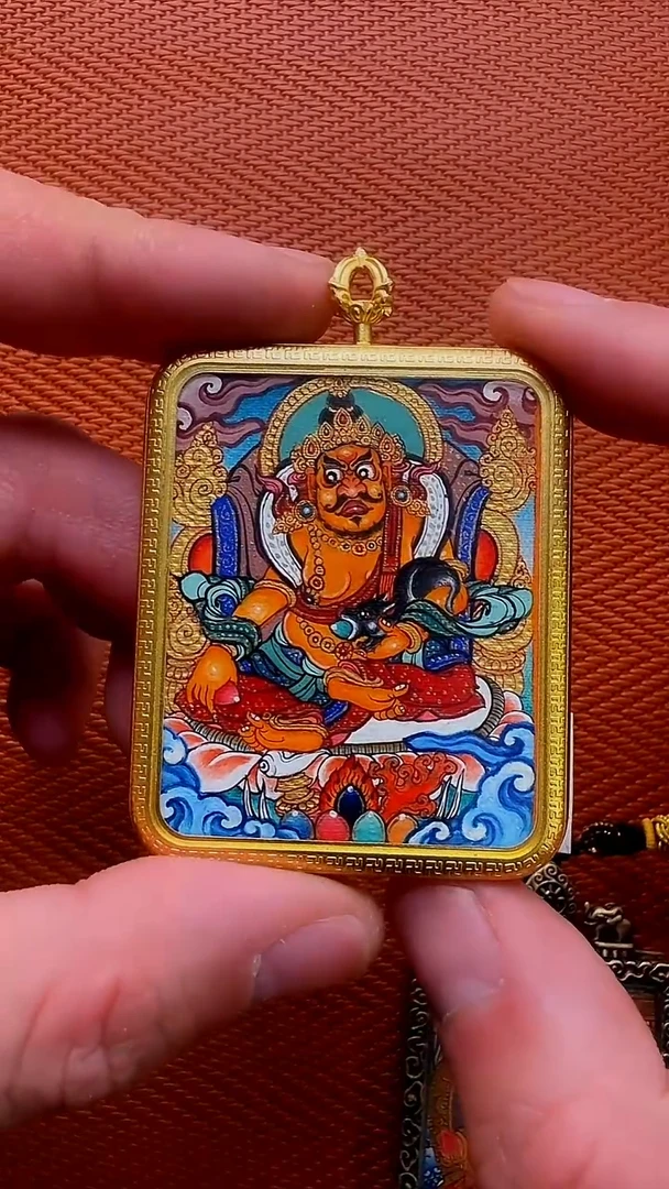 吊坠嘴哥严选——1120黄财神唐卡