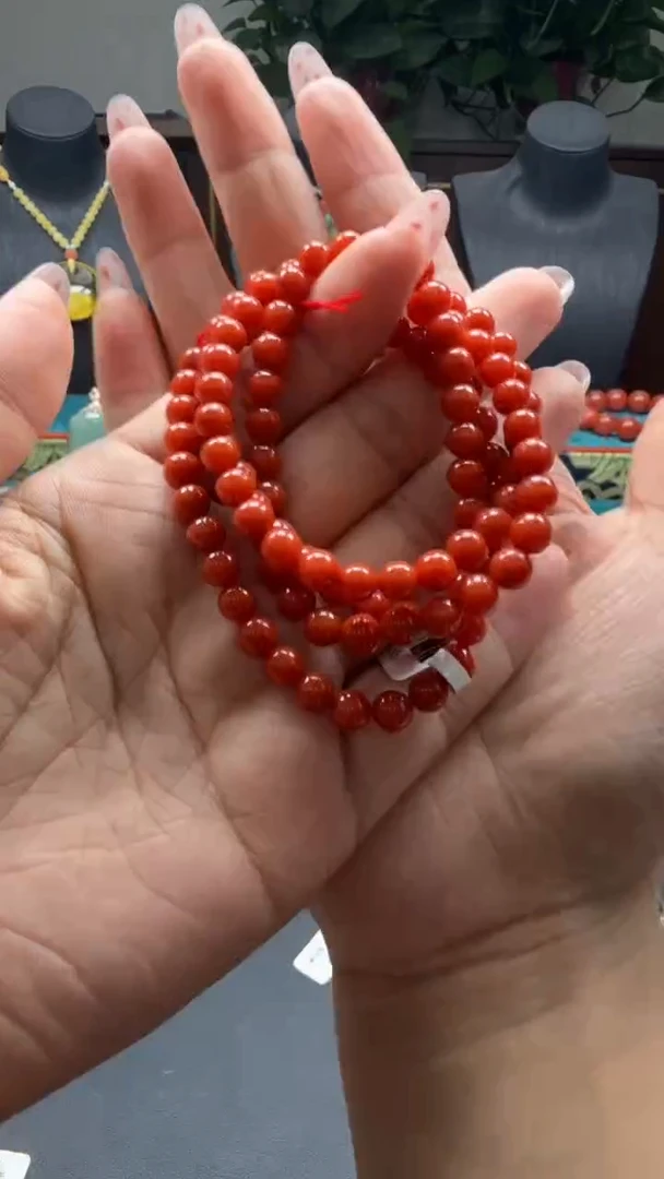 南红玛瑙未镶嵌颈饰xa036