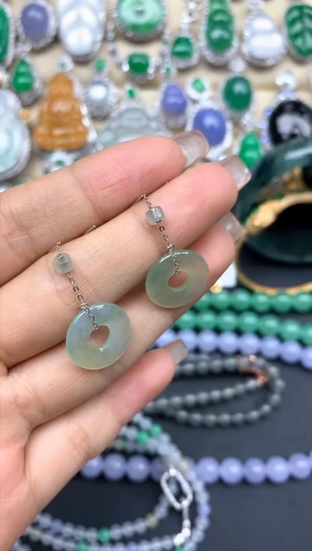 颈饰18K金镶嵌翡翠154-中国好珍宝1