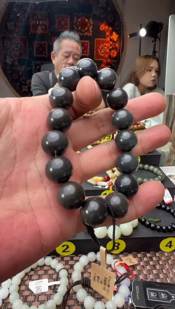 未镶嵌手串和田玉若羌料李保国矿手串卡14