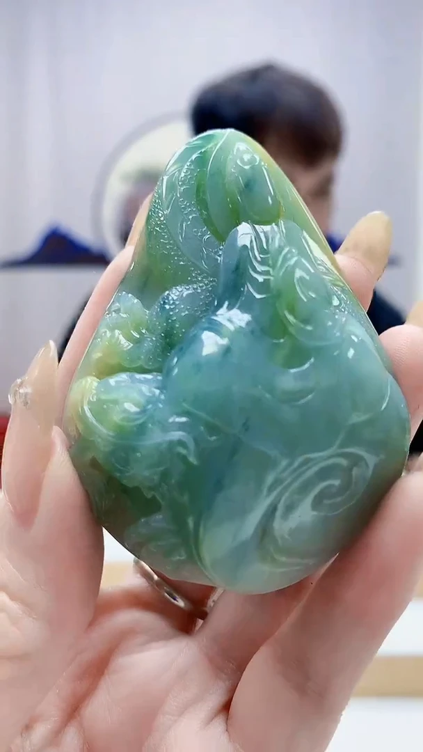 未镶嵌定制翡翠4868DD-毛货挂件99