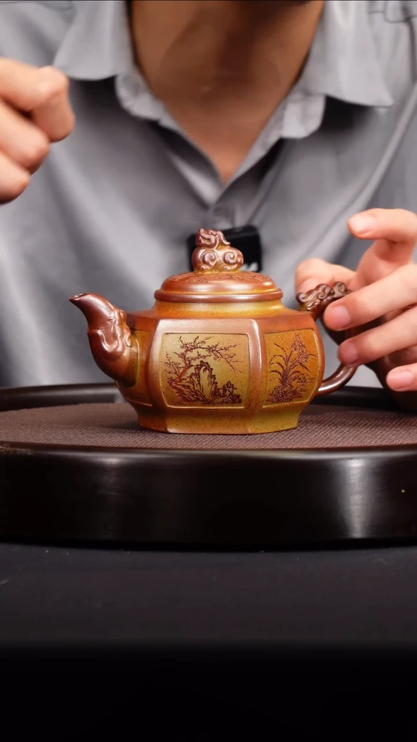 茶壶紫砂柴烧