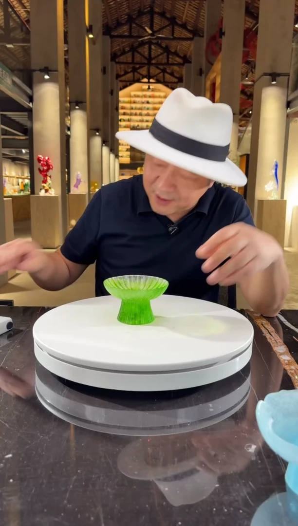 摆件祖母绿晨露坚果碟