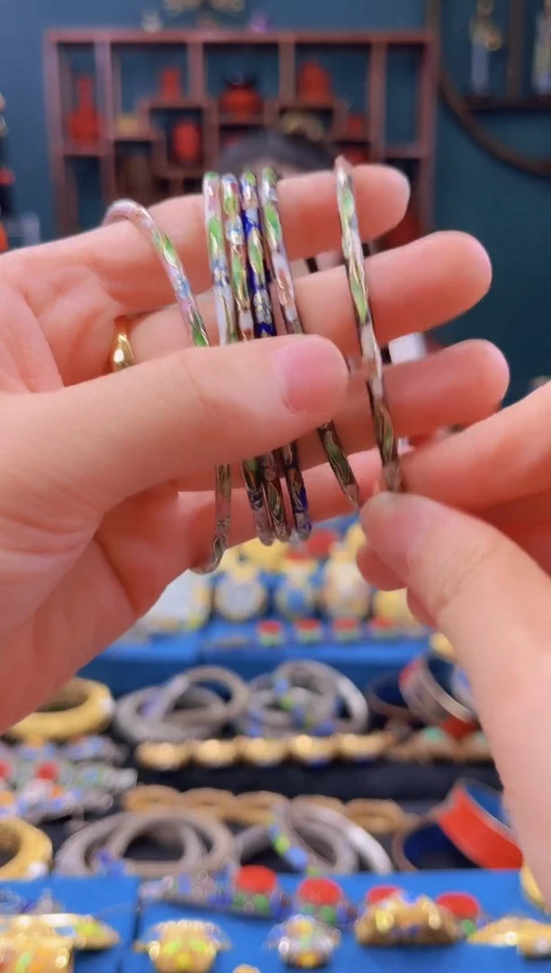 非遗景泰蓝叮当镯 59-63 6只