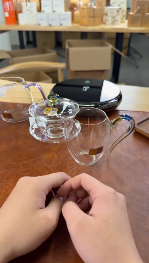 天**勤怡然茶海迷翠+沁莲盖碗迷翠