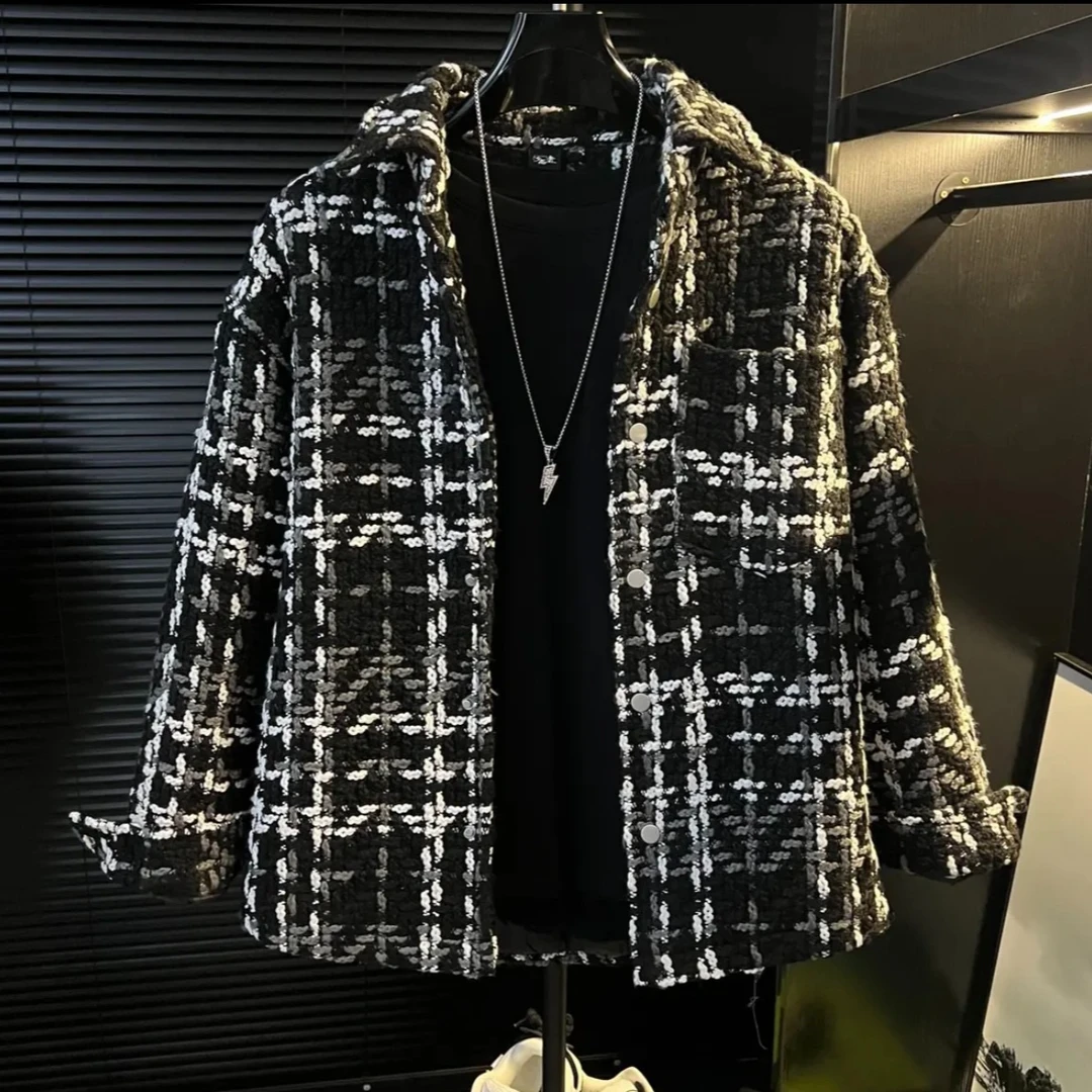 【DB专属】加棉加厚冬季新款编织线小香风翻领夹克外套防寒保暖