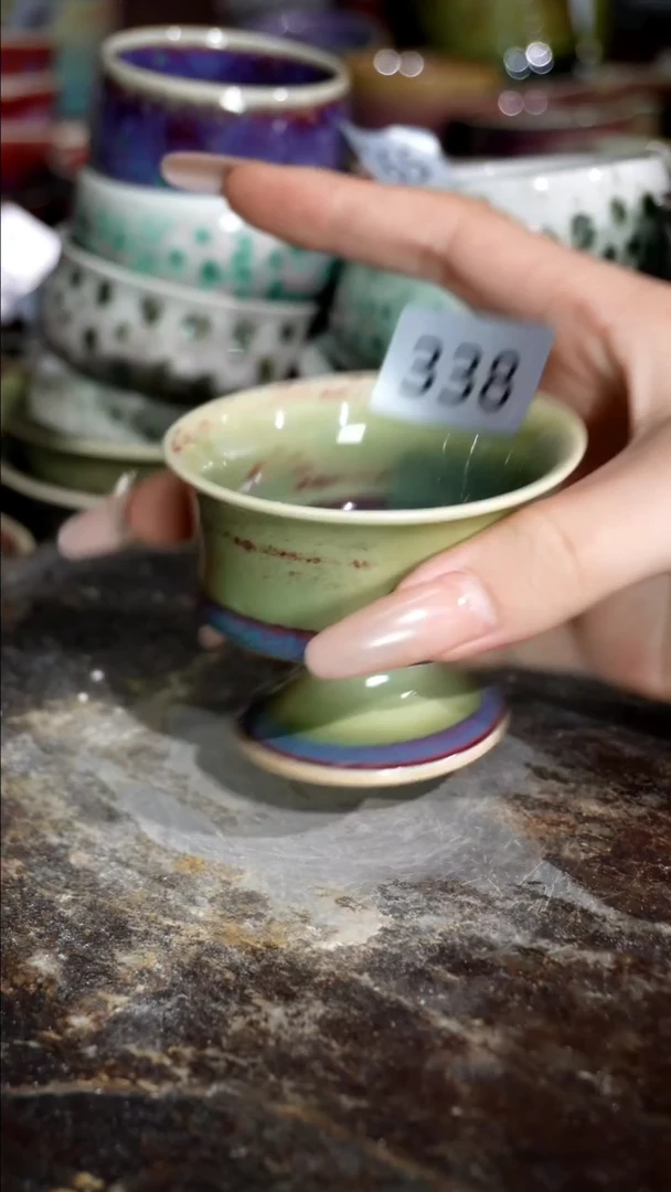 摆件精品窑变钧瓷茶器