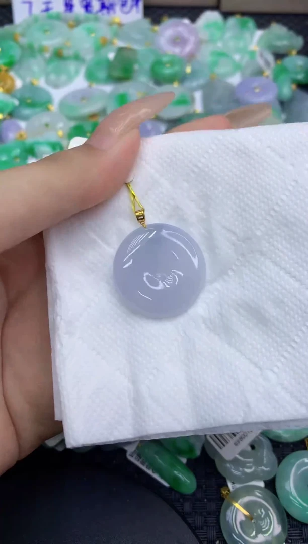 颈饰未镶嵌翡翠天然缅甸A货翡翠