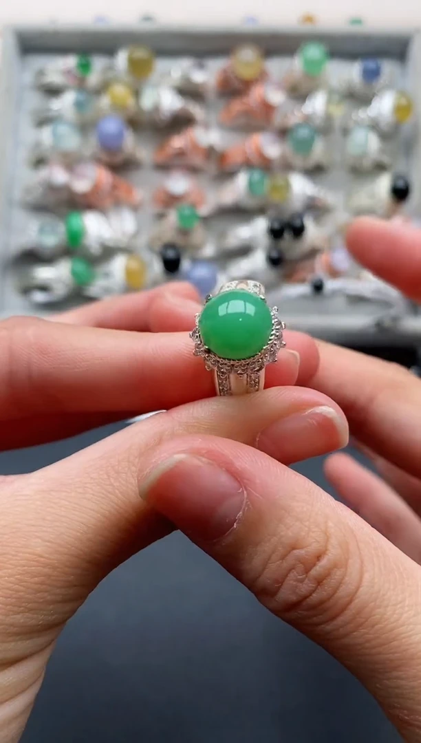 未镶嵌戒指翡翠77777777+4