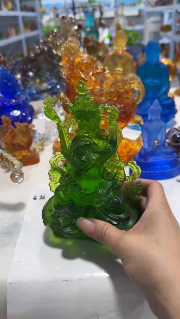 手工艺品琉璃?****?g56 绿财爷 微瑕作品  不退不换  介意勿拍