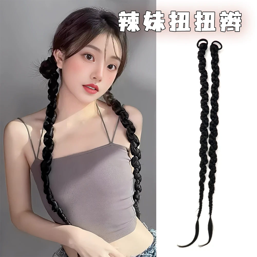 假发辫子女麻花辫假辫子扭扭辫拳击辫脏辫长辫假发辫马尾欧美辣妹