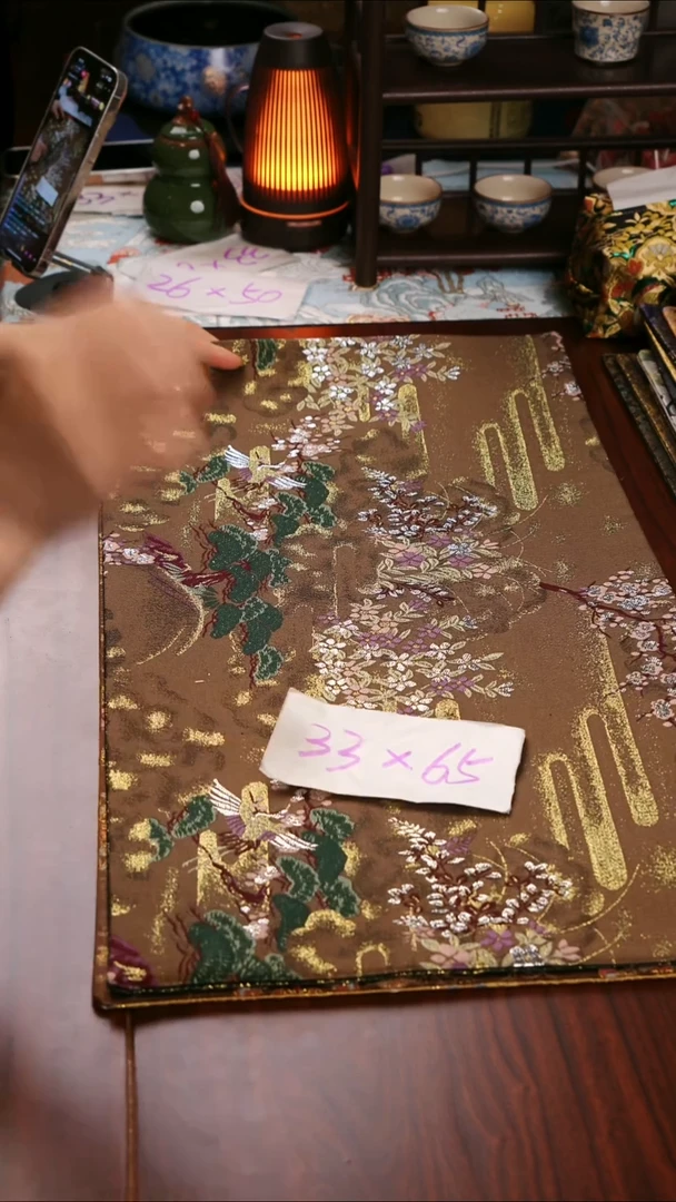 【福利西阵织世外桃源双面】中国风干泡织锦茶席33*65