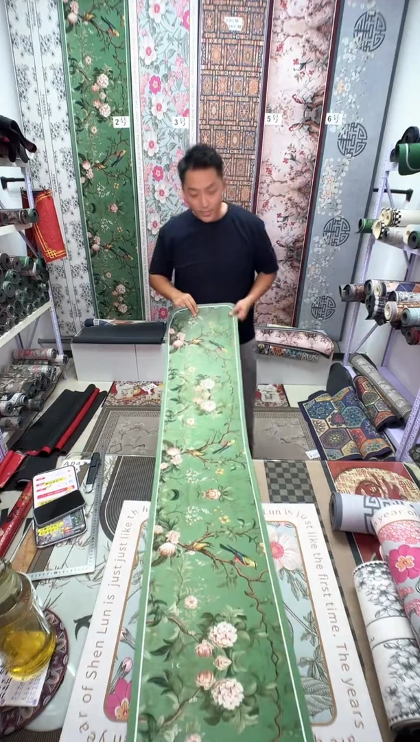混纺35 160 茶绿微瑕