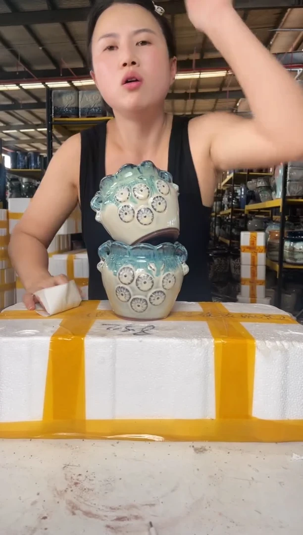 宜兴紫砂粗陶花盆11/12