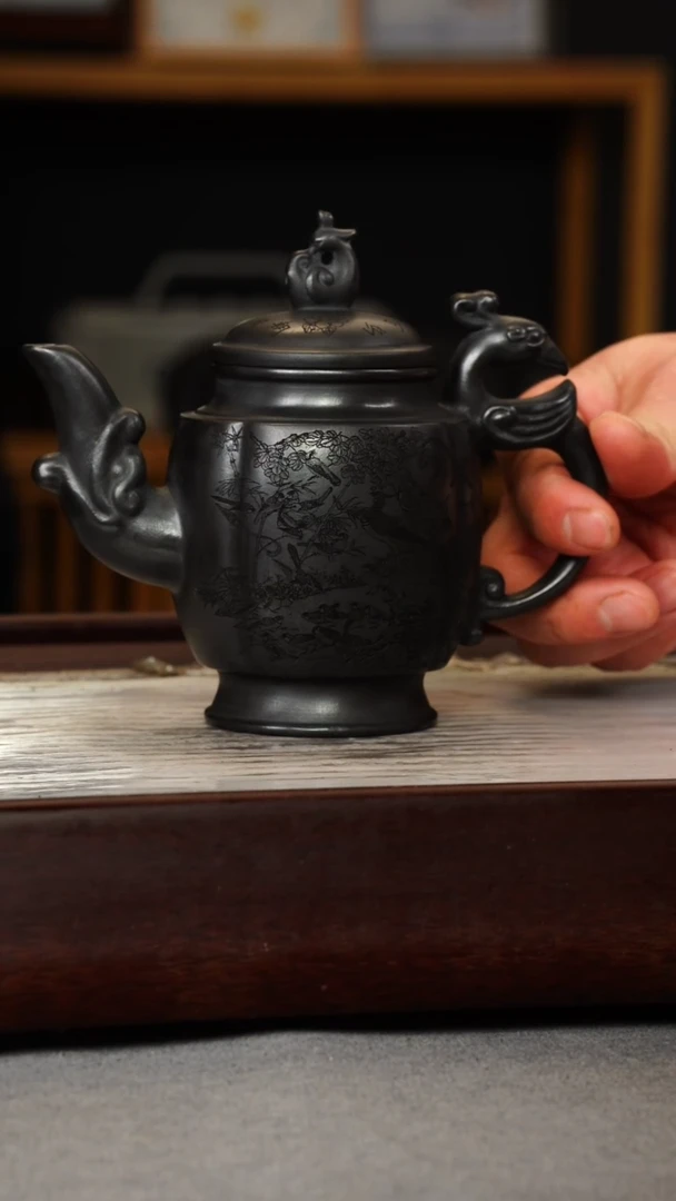 【闪购商品】紫砂茶壶使唤 凤鸣 百鸟朝凤