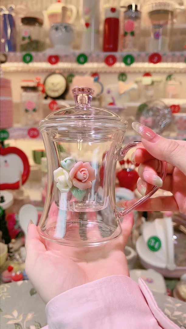 【闪购商品】摆件山茶花泡茶杯品质好，发货快，放心拍